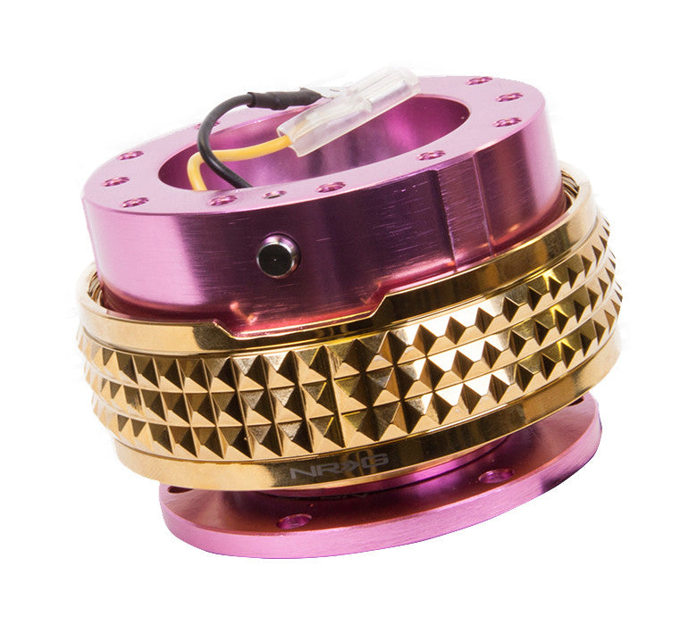 NRG Gen 2.1 Pink/Gold Ring Steering Wheel Quick Release