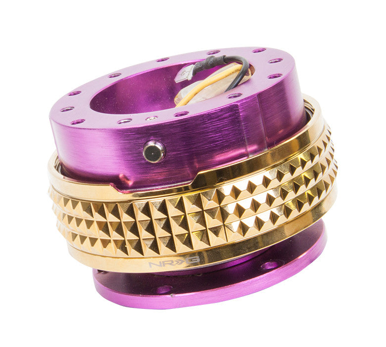 NRG Gen 2.1 Purple/Gold Ring Steering Wheel Quick Release