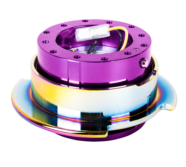 NRG Gen 2.5 Purple/Neochrome Ring Steering Wheel Quick Release