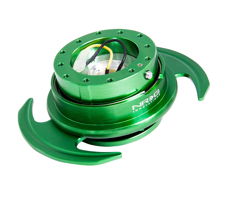 NRG Gen 3.0 Green/Green Ring Steering Wheel Quick Release