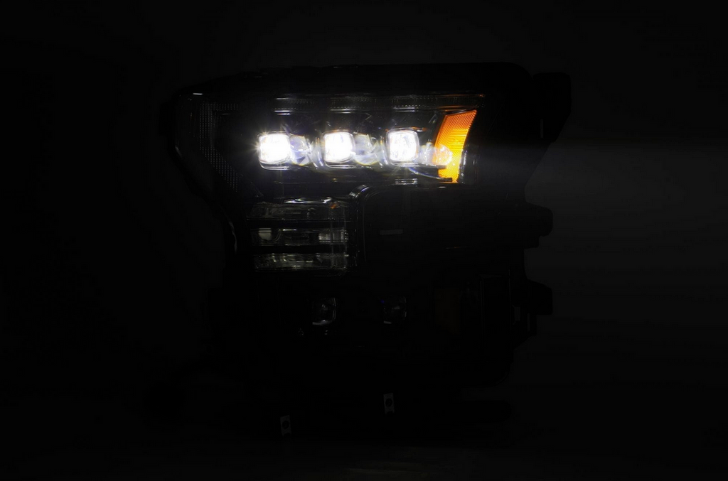 AlphaRex 2015-2017 Ford F150 / 2017-2020 F150 Raptor NOVA-Series LED Projector Headlights Black