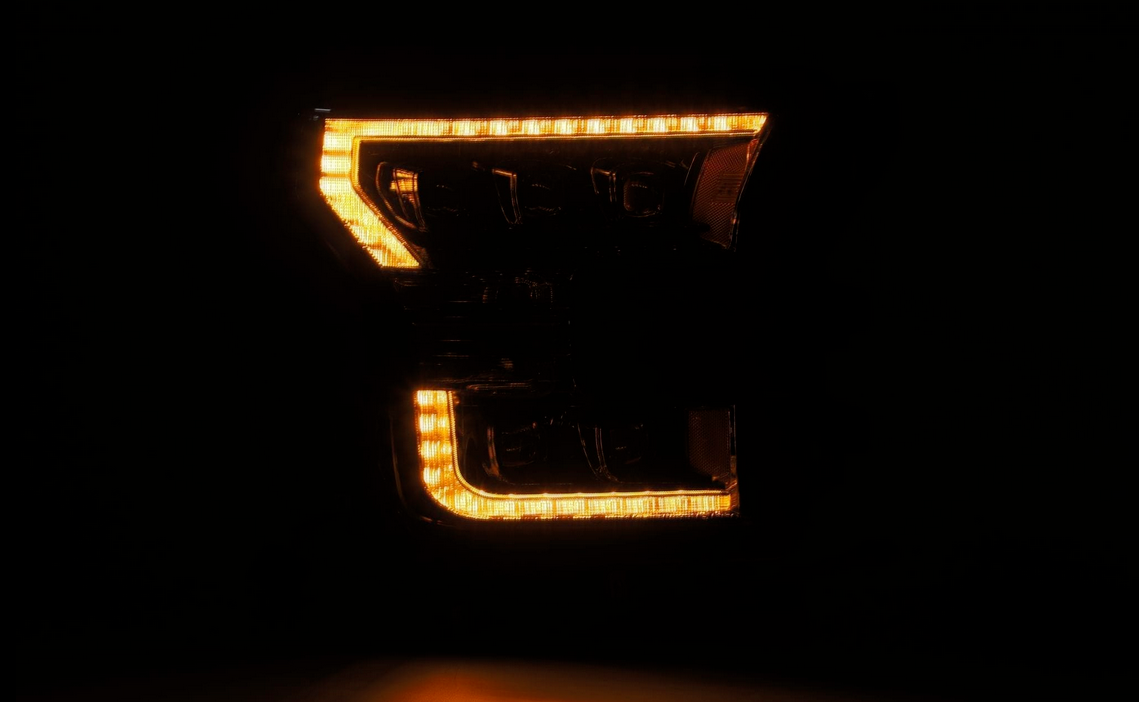 AlphaRex 2015-2017 Ford F150 / 2017-2020 F150 Raptor NOVA-Series LED Projector Headlights Black