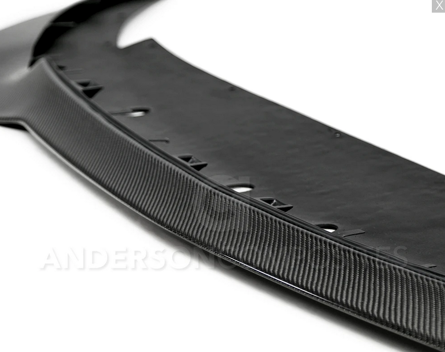 Anderson Composites Carbon Fiber Front Splitter for 2015-2020 Ford Mustang Shelby GT350R