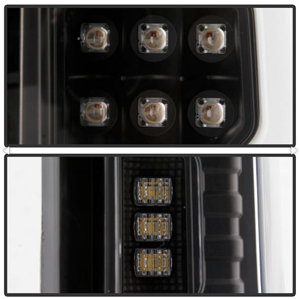 Spyder Chevy Silverado 19-20 LED Tail Light Black ALT-YD-CS19HAL-BK