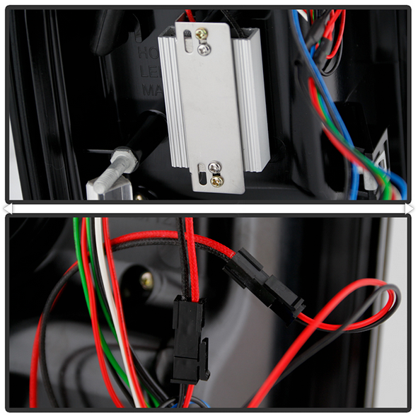 Spyder Chevy Silverado 19-20 LED Tail Light Black ALT-YD-CS19HAL-BK