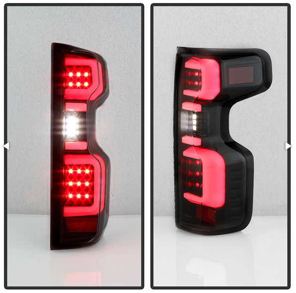 Spyder Chevy Silverado 19-20 LED Tail Light Black ALT-YD-CS19HAL-BK