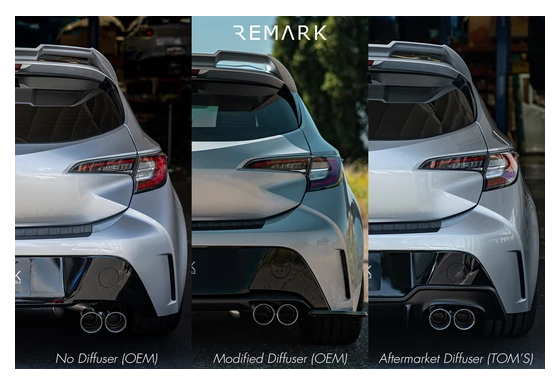 Remark Cat-Back Exhaust 2019-2020 Toyota Corolla Hatchback (Quad Exit)