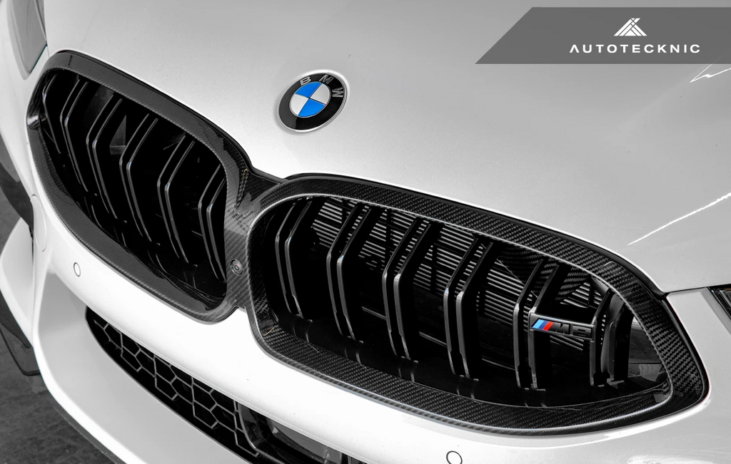 Autotecknic Replacement Dry Carbon Grille Surrounds - BMW M8 F91 / F92 / F93