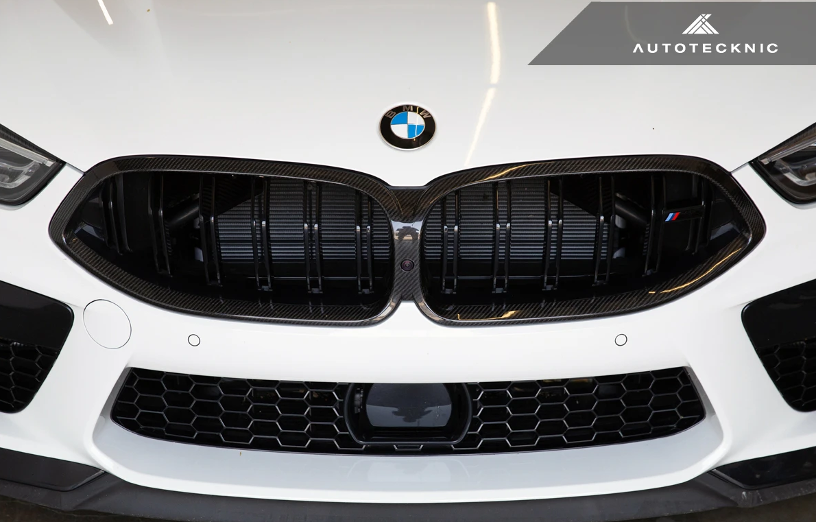 Autotecknic Replacement Dry Carbon Grille Surrounds - BMW M8 F91 / F92 / F93