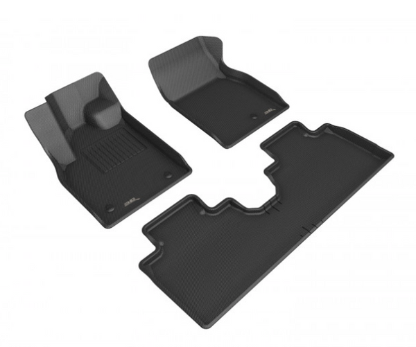 3D MAXpider Kagu Series 2021 Ford Mustang Mach-E 1st & 2nd Row Floormats - Black
