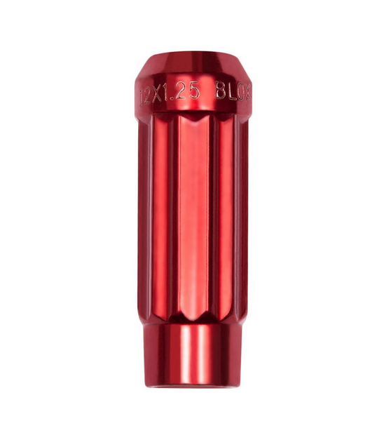 BLOX Racing 12-Sided P17 Tuner Lug Nut 12x1.5 - Red Steel - Single Piece