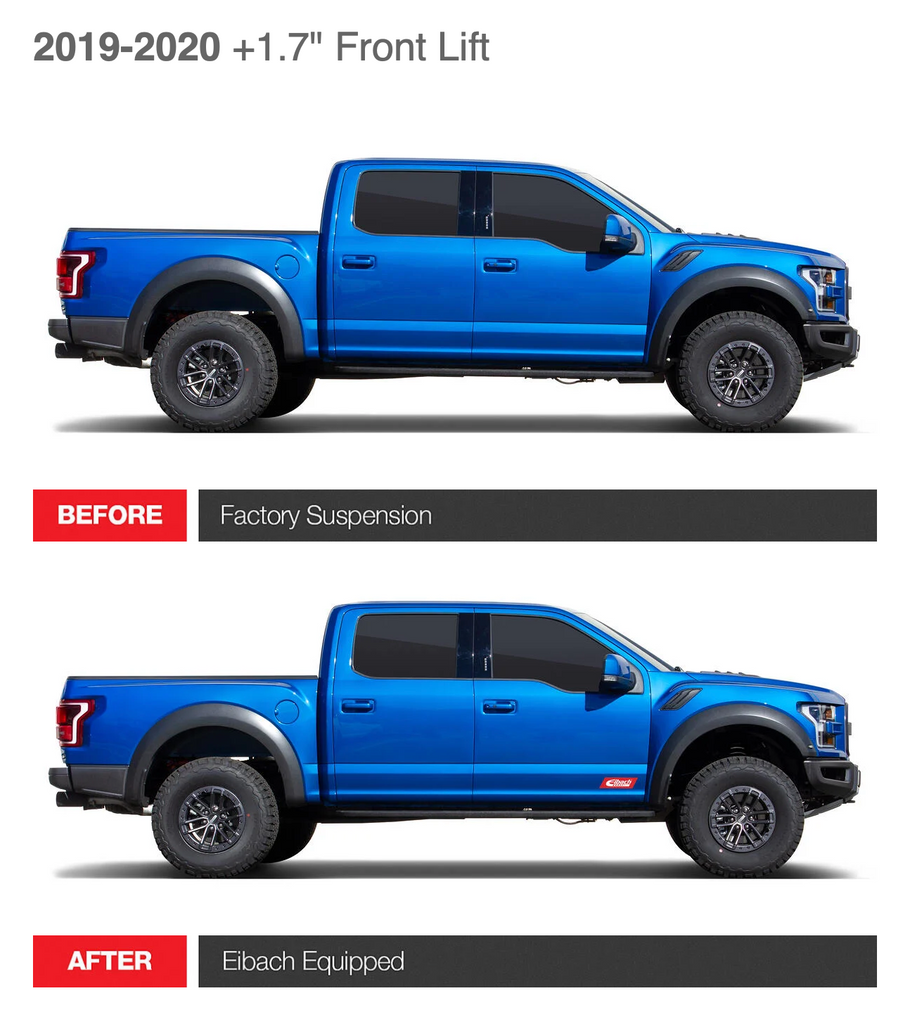 Eibach Pro Lift Kit Performance Lift Springs 2017-2020 Ford Raptor (fr ...