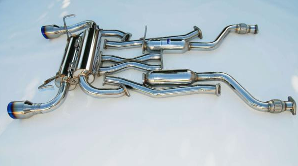 Invidia Gemini Stainless Cat-back Exhaust 2009+ Nissan 370Z (Titanium Tip)