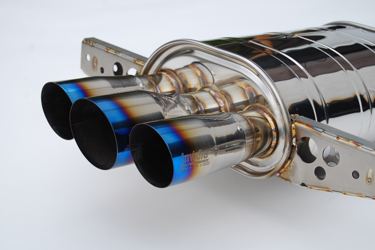 Invidia Q300 Cat-Back Exhaust 2017-2021 Honda Civic Hatchback Sport (Burnt Titanium tips)