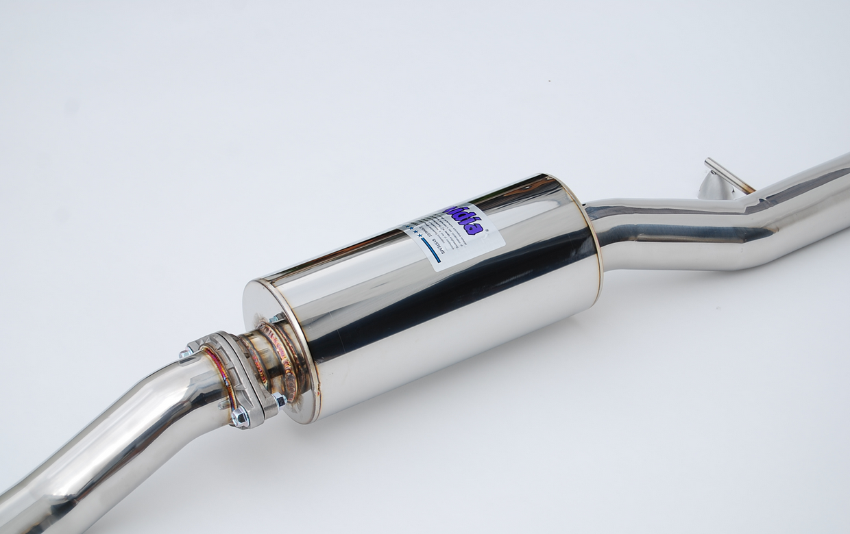 Invidia Gemini Stainless Steel Tip Cat-back Exhaust 2017-2021 Honda Civic Si Coupe (Triple Titanium Tip)