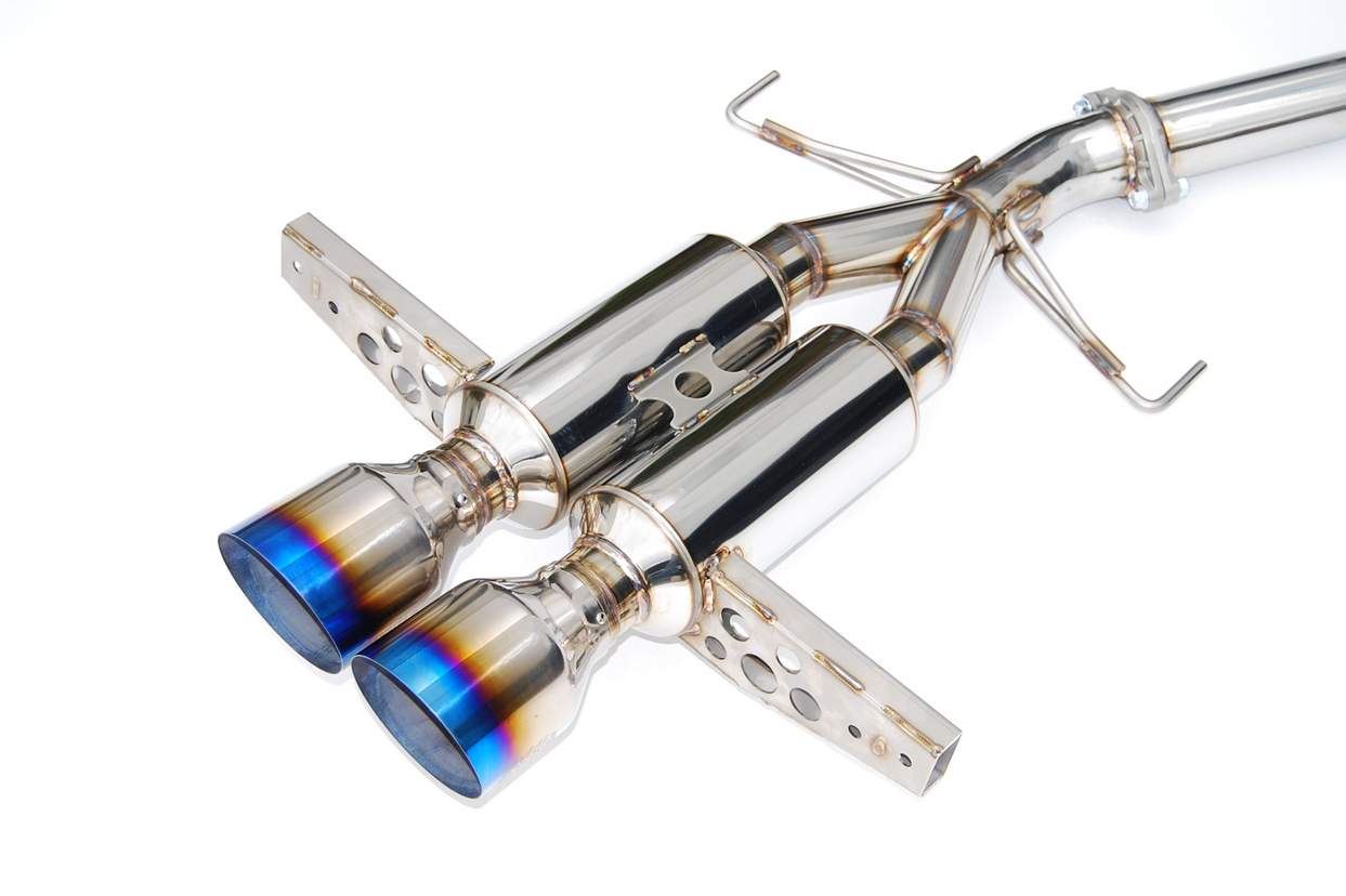 Invidia Gemini Stainless Steel Tip Cat-back Exhaust 2017-2018 Honda Civic Hatchback Sport (Burnt Titanium Tip)