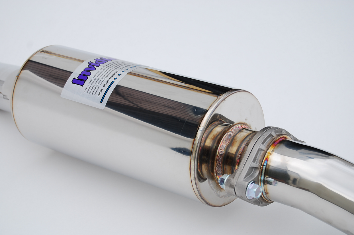 Invidia Gemini Stainless Steel Tip Cat-back Exhaust 2017-2018 Honda Civic Hatchback Sport (Burnt Titanium Tip)