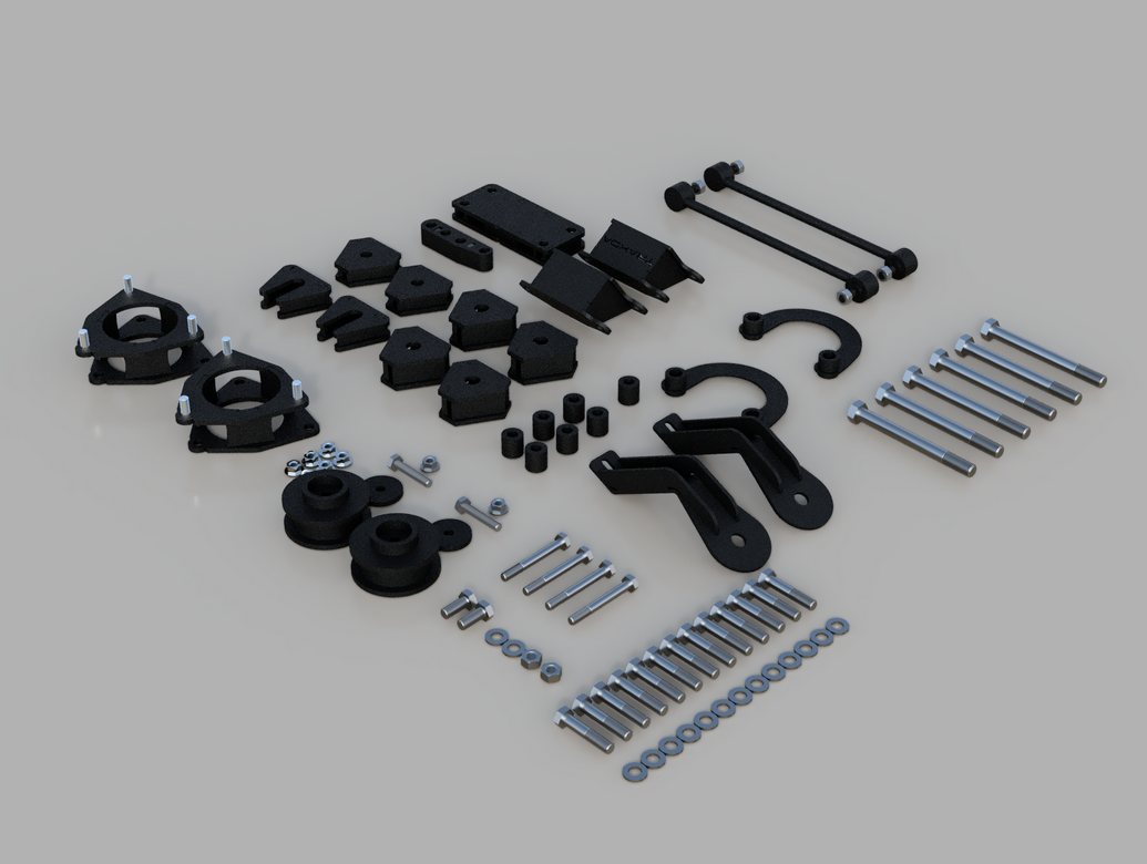 Traxda Lift Kit 2020-2024 Toyota RAV4 (2" Front 2" Rear) with subframe drops