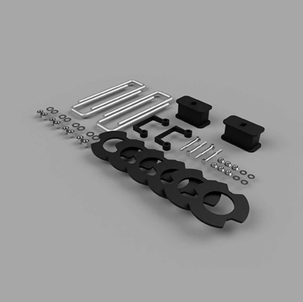 Traxda Lift Kit 2007-2018 Chevrolet Silverado 1500/GMC Sierra 1500 *4×2* (2.5" Front / 1" Rear)