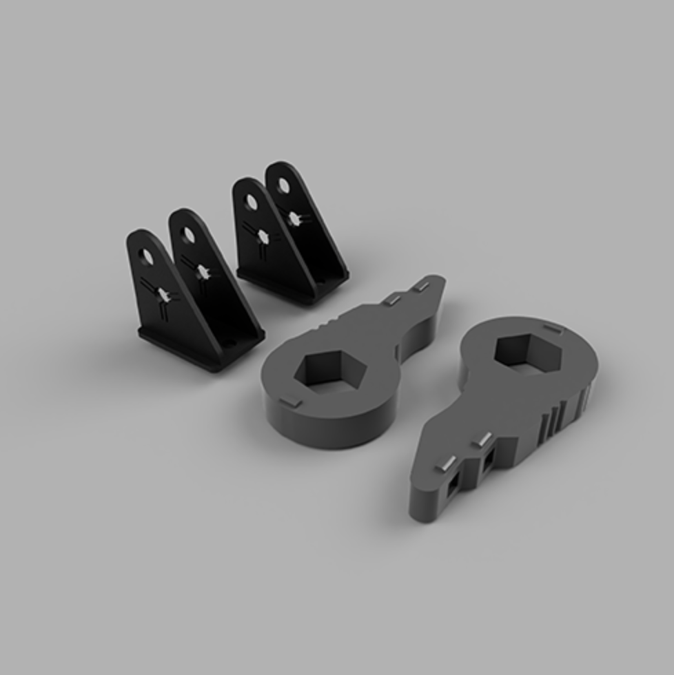 Traxda Level Kit 2000-2010 Chevy / GMC 8-Lug Series 1500/2500/3500 Trucks & SUV’s / Hummer H2 (2″-3″ Front)