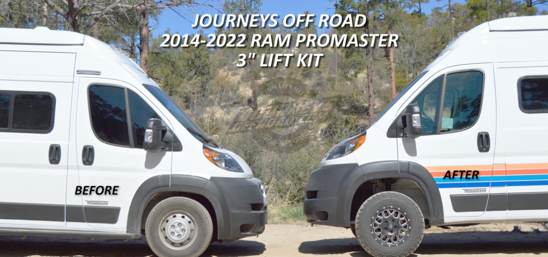 Journeys Offroad 3" Lift Kit 2014-2021 RAM Promaster (1500/2500/3500)