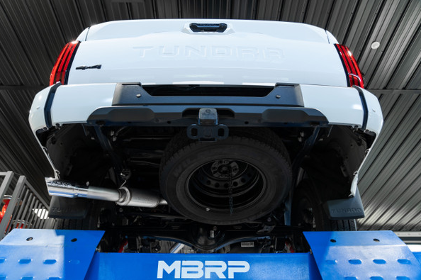 MBRP Armor Lite 3" Cat-Back Exhaust Kit, 2022 Toyota Tundra 3.5L, Single Side Exit, Aluminized Steel (2.5" lead pipes)