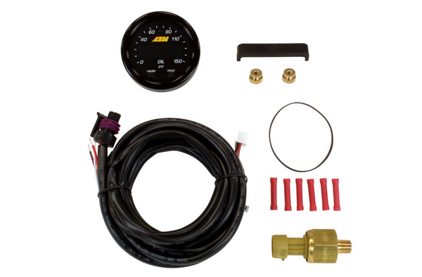 AEM X-Series 0-150 Oil Pressure Gauge Kit