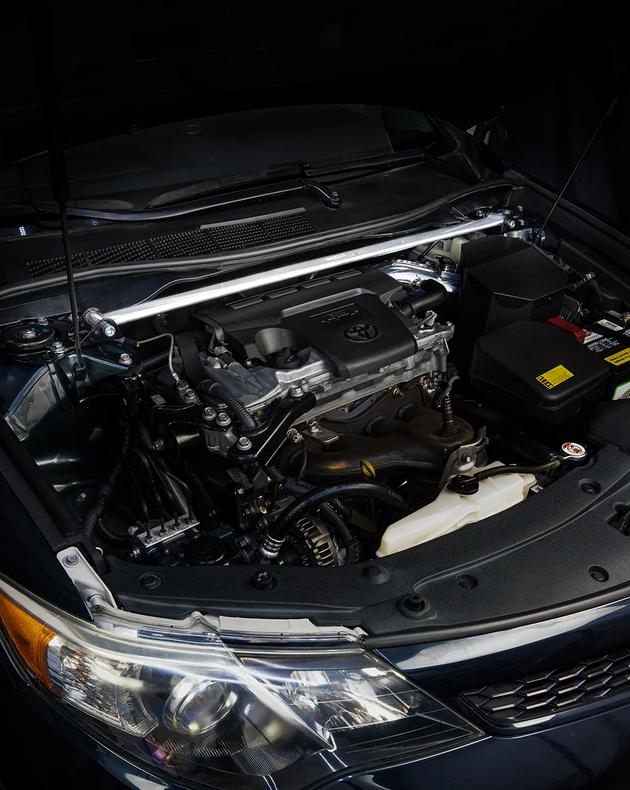 HPS Performance Front Strut Bar 2012-2014 Toyota Camry 2.5L 4 Cylinder (polished)