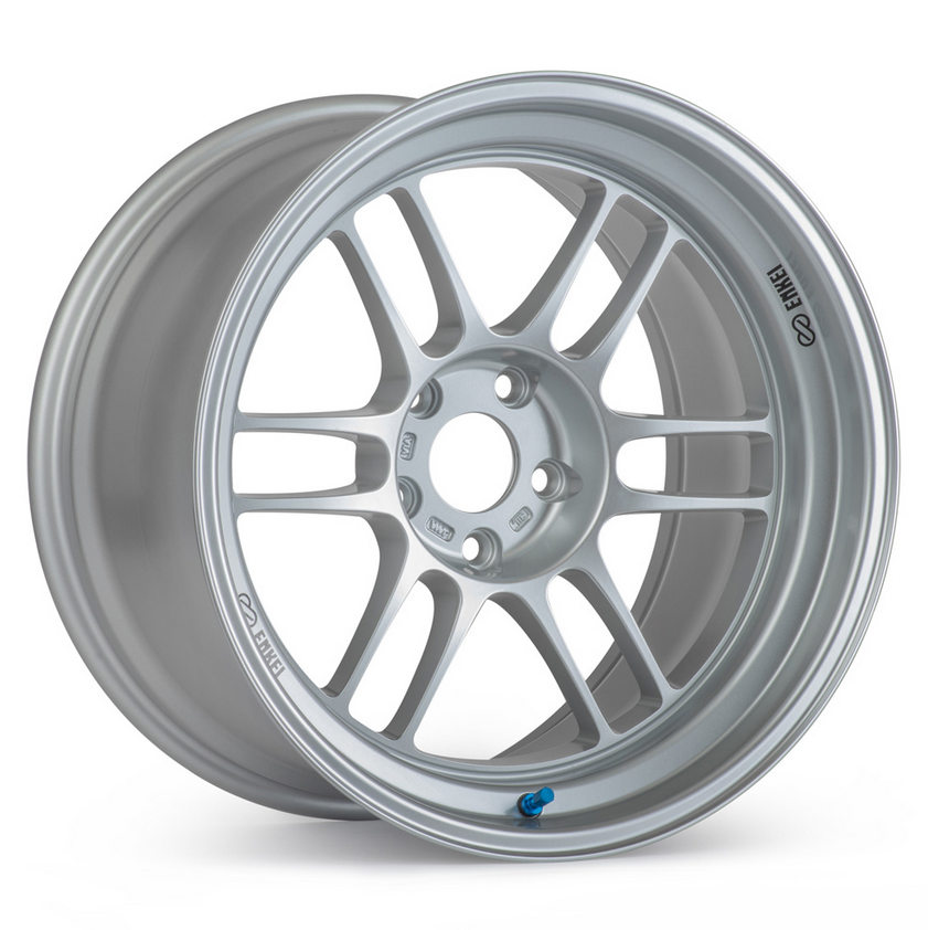 18x9.5 Enkei RPF1 / 5x114.3 / 15mm Offset / 73mm Bore / Emerald Blue