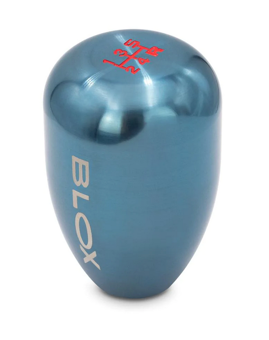 BLOX Racing 5-Speed Billet Shift Knob - Torch Blue 10x1.25mm