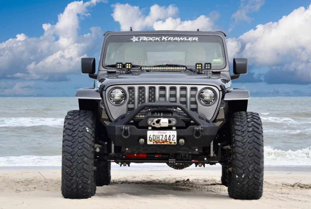 Jeep Wrangler JL/Gladiator 9.5 x 0.75 Inch Slim Chop Kit DRL w/ Sequential Switchback Turn Signal & Side Marker Light