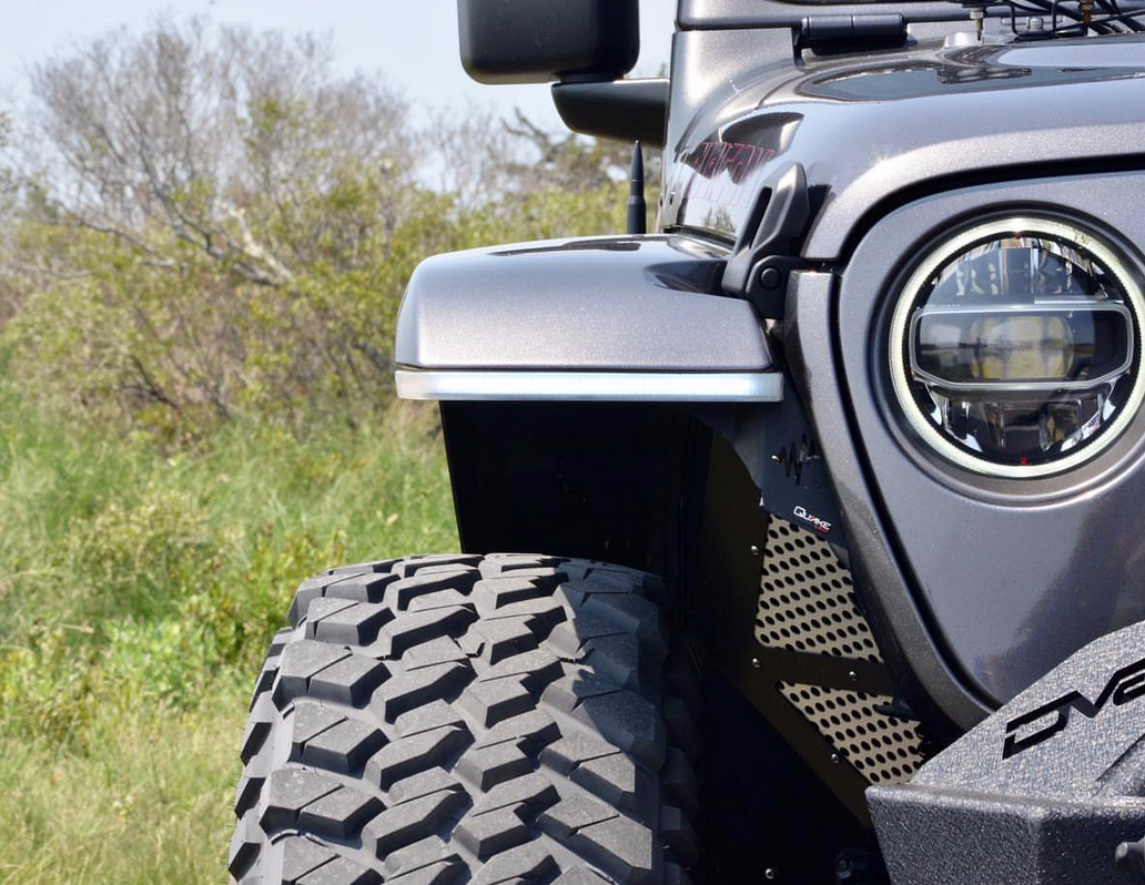 Jeep Wrangler JL/Gladiator 9.5 x 0.75 Inch Slim Chop Kit DRL w/ Sequential Switchback Turn Signal & Side Marker Light