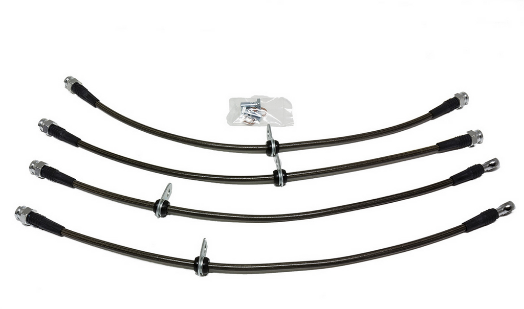AMS Performance 2008-2015 Misubishi EVO X Stainless Steel Braided Brake Lines (4 lines)