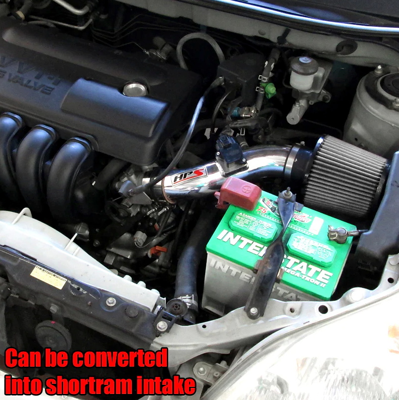HPS Performance Cold Air Intake Kit  2003-2004 Pontiac Vibe 1.8L / 2003-2004 Toyota Corolla 1.8L / 2003-2004 Toyota Matrix XR 1.8L (converts into short ram)