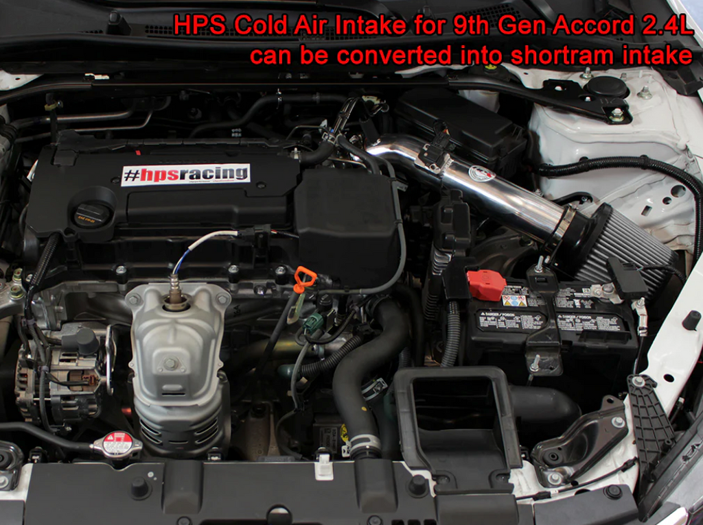 HPS Performance Cold Air Intake Kit 2013-2017 Honda Accord 2.4 (converts into short ram)