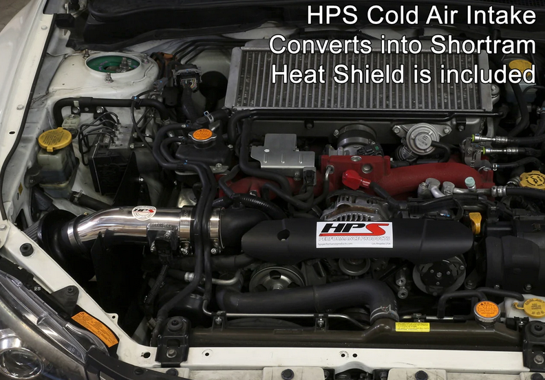 HPS Performance Cold Air Intake Kit 2008-2014 Subaru WRX & STI 2.5L Turbo (converts into short ram)
