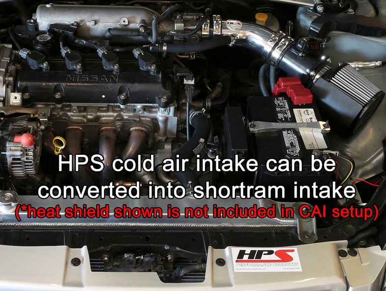 HPS Performance Cold Air Intake Kit 2002-2006 Nissan Altima 2.5L 4Cyl (converts into short ram)