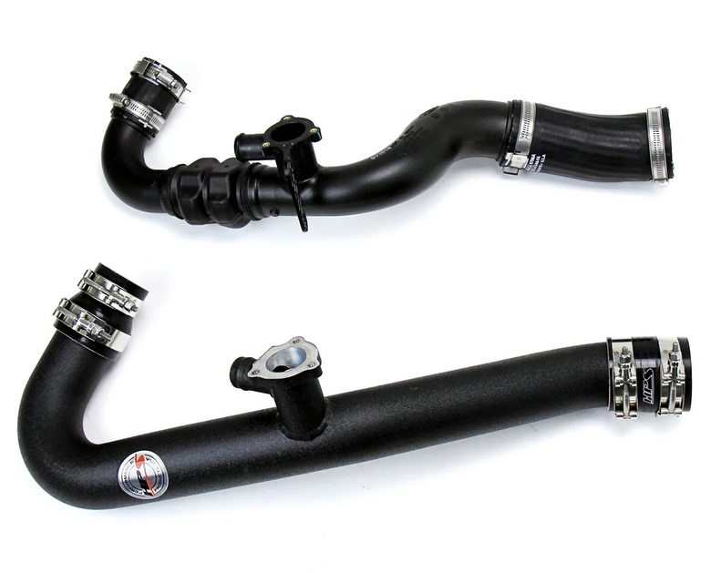 HPS Intercooler Hot Charge Pipe and Cold Side with Black Hoses 2015-2017 Ford Mustang Ecoboost 2.3L Turbo