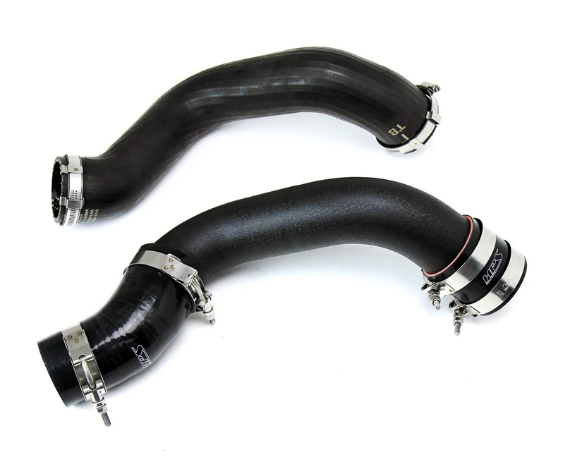 HPS Intercooler Hot Charge Pipe and Cold Side with Black Hoses 2015-2017 Ford Mustang Ecoboost 2.3L Turbo
