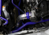 HPS Intercooler Hot Charge Pipe and Cold Side with Blue Hoses 2015-2017 Ford Mustang Ecoboost 2.3L Turbo