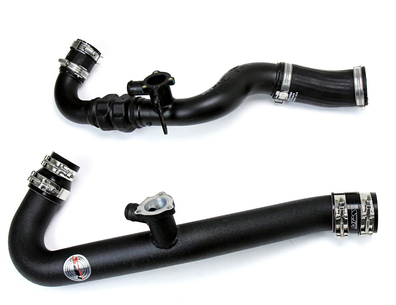 HPS Intercooler Hot Charge Pipe and Cold Side with Blue Hoses 2015-2017 Ford Mustang Ecoboost 2.3L Turbo