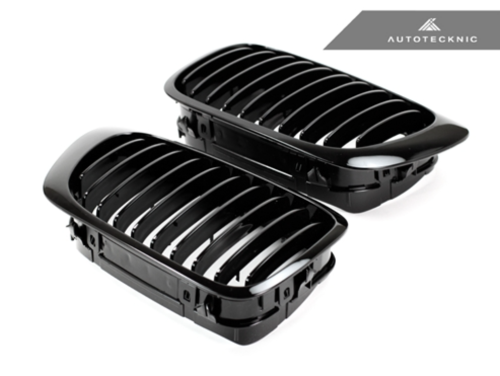 AutoTecknic Gloss Black Front Grille Set - E46 3-Series Coupe Pre-Facelift | M3