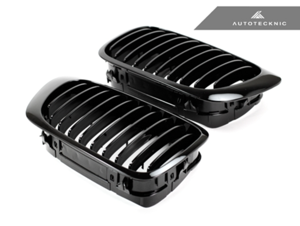 Autotecknic Replacement Glazing Black Front Grilles BMW E46 Coupe | 3 Series (pre-facelift)