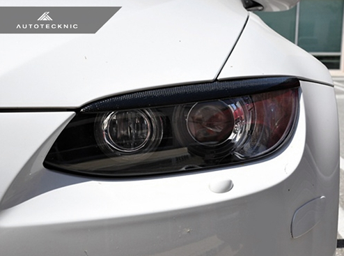 Autotecknic Carbon Fiber Headlight Covers BMW E92/ E93 (pre-facelift) 3 Series Coupe/ Convertible & M3