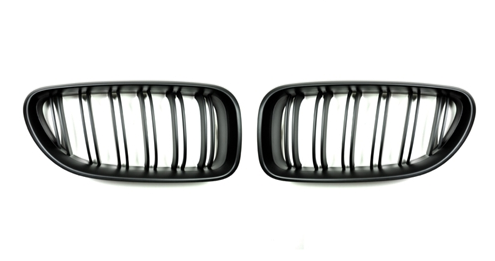 AutoTecknic Dual-Slats Stealth Black Front Grille Set - F06 Gran Coupe/ F12 Coupe/ F13 Cabrio | 6 Series & M6