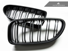 AutoTecknic Replacement Dual-Slats Stealth Black Front Grilles BMW F06 Gran Coupe / F12 Coupe / F13 Cabrio | 6 Series & M6