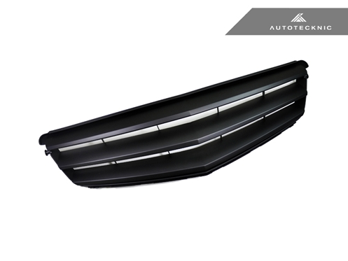AutoTecknic Replacement Stealth Black Front Grille 2008-2013 Mercedes Benz W204 C-Class Sedan