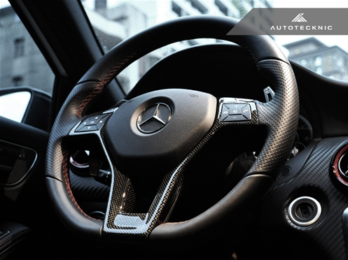 AutoTecknic Carbon Fiber Steering Wheel Trim - Mercedes Benz (Various Vehicles)