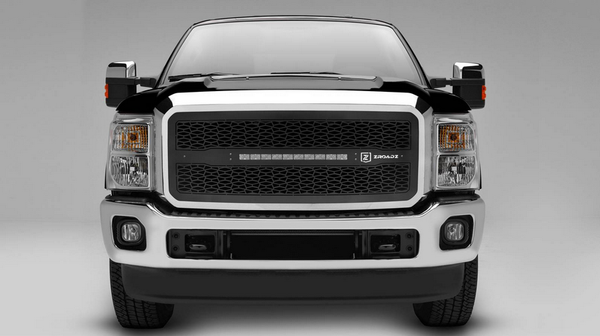 T-Rex ZROADZ Series 2011-2016 Ford Super Duty LED Lighted Grille w/ One 20 Inch Slim single row 2pc Grille (Black)