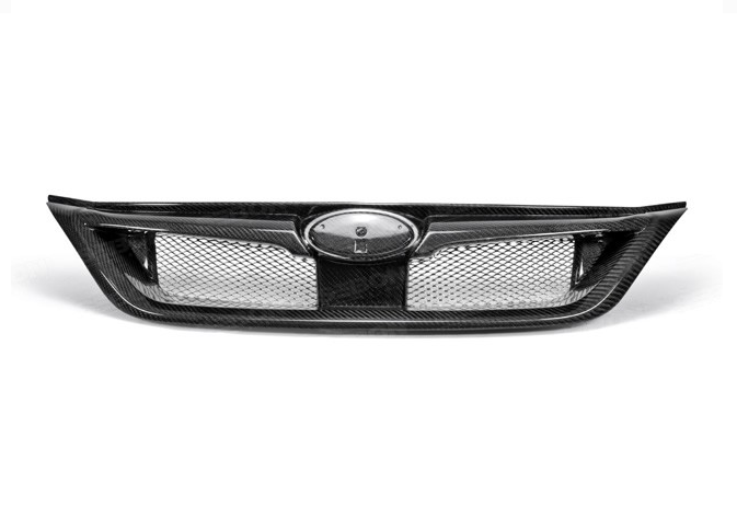 Seibon STI-Style Carbon Fiber Front Grille for 2011-2014 Subaru WRX/STi (Mesh not Included)